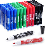Ezzgol Dry Erase Markers Bulk, 72 Pack Basic Multi-color Red Blue Black Green by Ezzgol