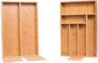 BIRDROCK HOME 2 pc Bamboo Drawer Organizer - Image 3