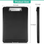 10 Pieces Clipboard with Storage Plastic Storage Clipboard Nursing Clip Board - Image 2