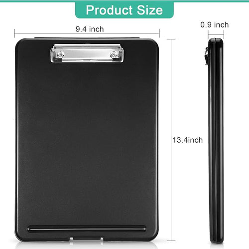 10 Pieces Clipboard with Storage Plastic Storage Clipboard Nursing Clip Board - Image 2