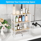 Golener Countertop Organizer Corner Shelf, 2 Tier Adjustable Stackable Corner - Image 9