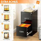 INTERGREAT 2 Drawers File Cabinet - Image 3