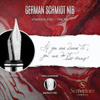 Scriveiner Deep Crimson Red Fountain Pen - Image 5