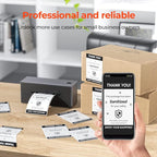 MUNBYN 4x6 Inch Direct Thermal Labels, 1000 Labels/2 Stacks, Fanfold Shipping - Image 2