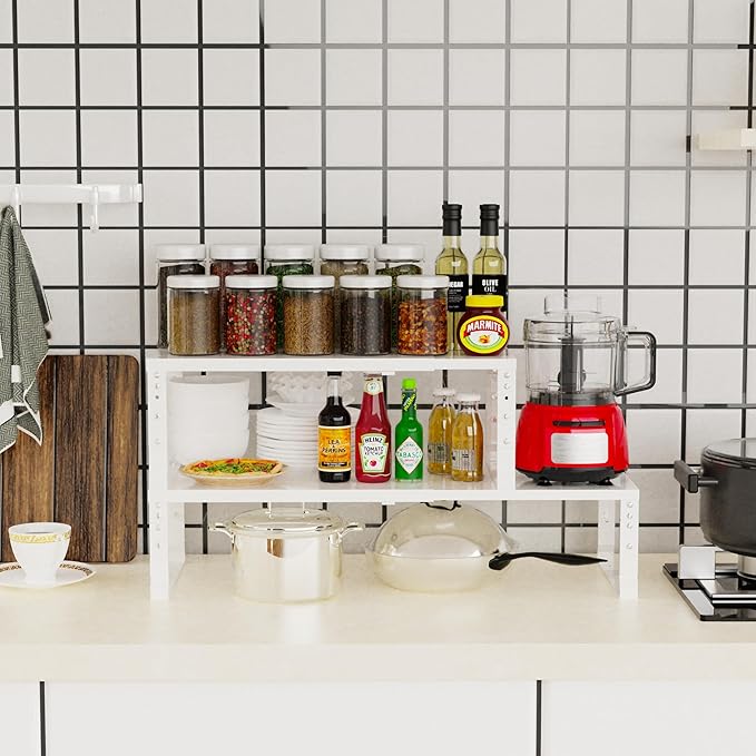 Jojocross Expandable Stackable Spice Rack Organizer - Image 3