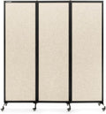 Upgrade Version Room Partition and Divider, Freestanding Rolling Dividers by StrongBird