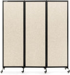 Upgrade Version Room Partition and Divider, Freestanding Rolling Dividers by StrongBird