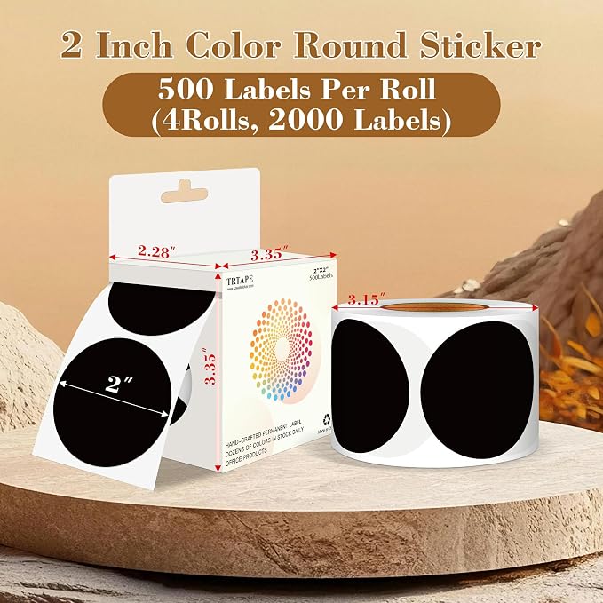 2 Inch Color Coding Round Labels - Image 2