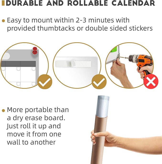 Large Dry Erase Wall Calendar - Image 5