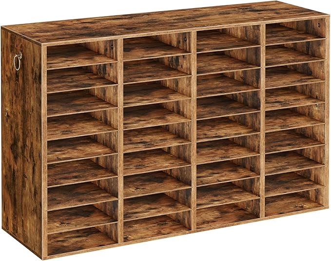 HOOBRO Wooden Literature Organizer, 36-Slot Mail Sorters, Removable Classroom by HOOBRO