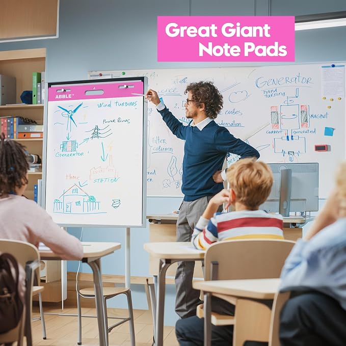 Super Sticky Easel Pad, 25 x 30 Inches, 30 Sheets/Pad, 8 Pads/Pack, Large Self - Image 5