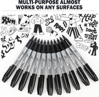 Buecs Permanent Markers, Fine Point, Waterproof & Smear Proof Markers, Quick - Image 6