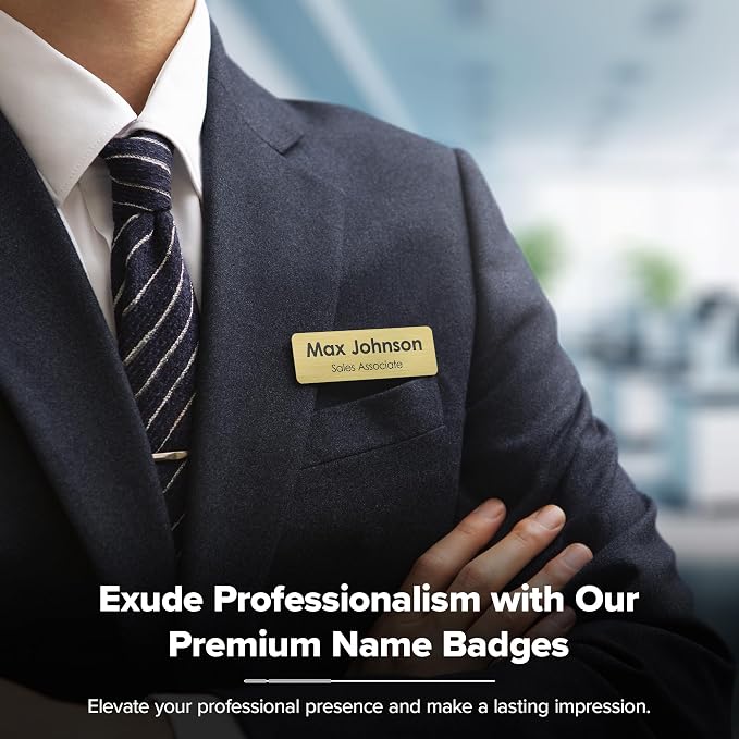 Custom Engraved Name Tags, Magnetic Tags, Personalized Name Tags, Durable - Image 2