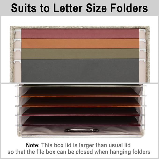 File Organizer Box, Collapsible Storage Filling Collectior - Image 3