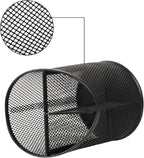 Delifox 2 Pack Pen Holder Mesh Round Pencil Holder Desktop Organizer 3 - Image 4