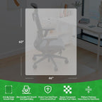100pointONE Office Chair Mat for Hardwood Floors, Easy Glide Floor Mat for - Image 6