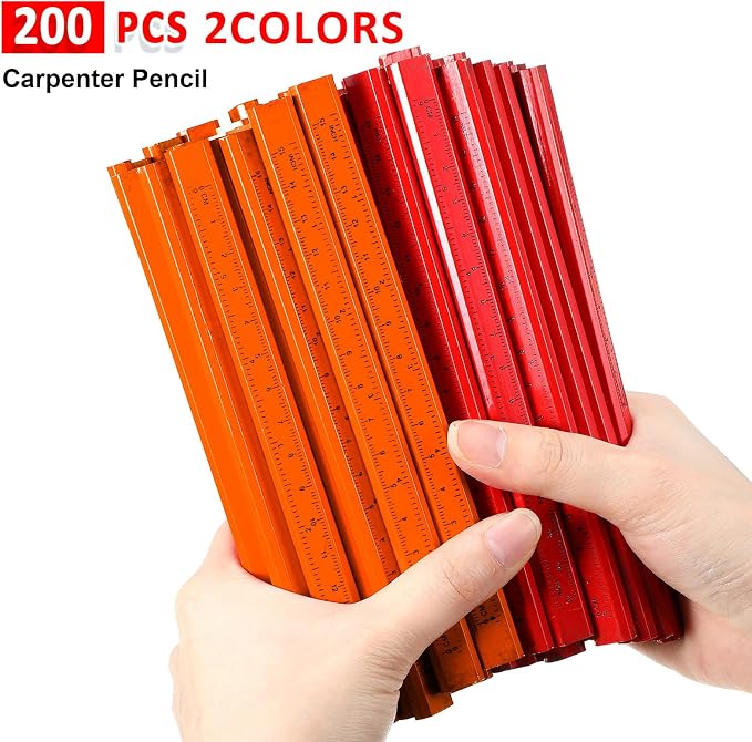 Honoson 200 Pcs Flat Construction Pencils - Image 7