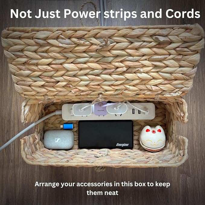 BINH YEN HOME Wicker Cable Management Box - Image 6