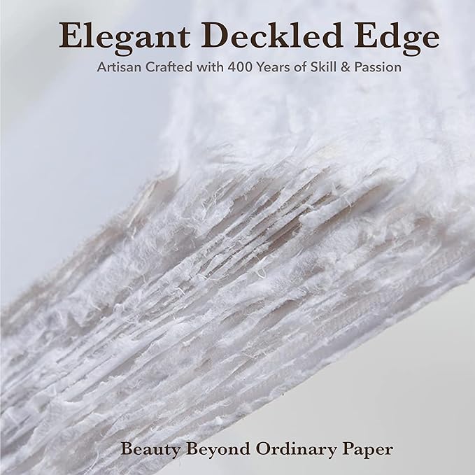 Wanderings Handmade Deckle Edge Tent Cards – Folded to 5" x 7" – 150 GSM - Image 2