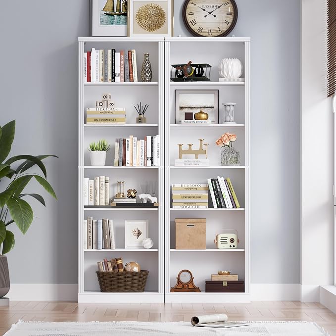 BORNOON 75" Tall Bookshelf, 6-Tier Floor Standing Bookcase - Image 4