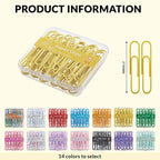 NEEWAY Colorful Large Paper Clips, 2 Inch Jumbo Paper Clips, 3 Pack of 50 - Image 2