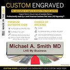 Engraved Name Plates for Door Sign Personalized Gray Plastic Plaque - Image 3