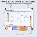 Monthly Calendar Whiteboard and Cork Board Combo - Image 3