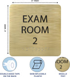 6" X6" Exam Room 2 Sign - Image 3