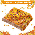 Kolewo4ever 100 Pieces Thanksgiving Pencils Assortment Cylinder Wood Pencil - Image 2