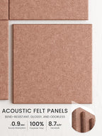 Bumusty Large Cork Board Alternative-47 x35 Felt Bulletin Board, - Image 3