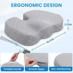 TushGuard Office/Car Seat Cushion, Non-Slip Sciatica & Back Coccyx Tailbone - Image 2