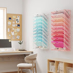 Lavatino 10-Tier Hanging Wall File Folders Organizer - Image 6
