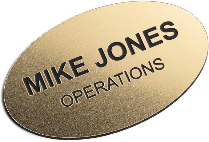 Custom Engraved Name Tag Badges – Personalized Identification by ProvidenceEngraving