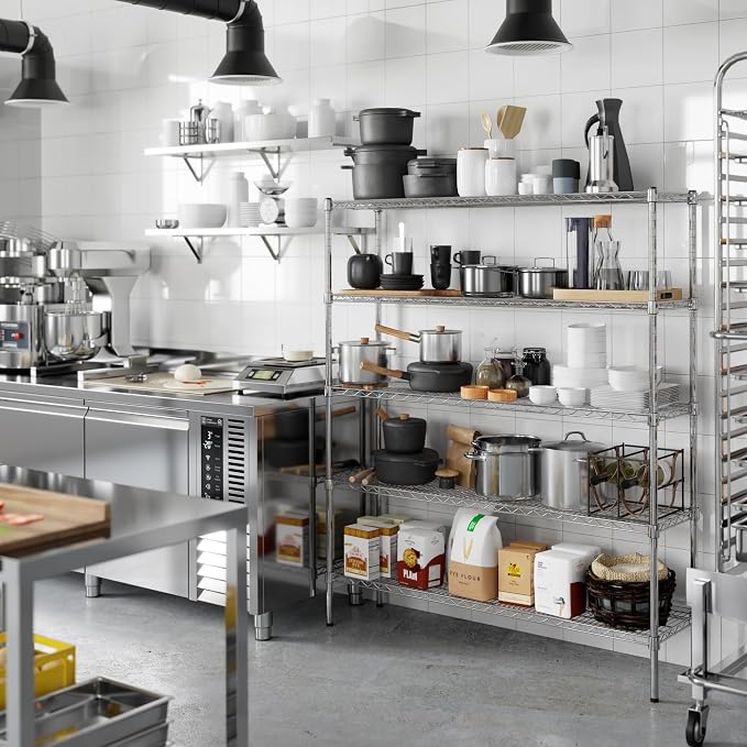 Regal Altair 14" Deep x 54" Wide x 64" Height Wire Shelving Kit | 5-Tier | NSF - Image 6