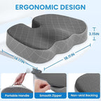 TushGuard Office/Car Seat Cushion, Non-Slip Sciatica & Back Coccyx Tailbone - Image 2