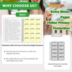 1 Pack Visitor Badges with Carbon Copy Visitor Stickers Letter Size Visitor Log - Image 4