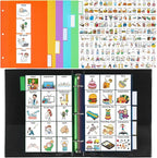 Communication Book Bulk 162 Laminate Icon Picture Cards by Resurhang