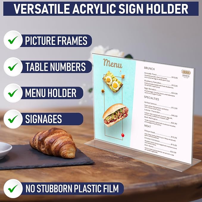 Acrylic Sign Holder 11 x 8.5 - Image 6