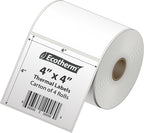 4" x 4" Thermal Labels | 4 Rolls | 1508 Labels | fits Zebra, Offnova Thermal - Image 2