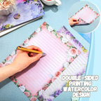 TaoBary 160 Pcs Stationery Paper Set 50 Double Sided Stationery Papers - Image 3