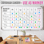 VNDUEEY 45 Pcs Whiteboard Magnets, Round Fridge Magnets Refrigerator Magnet - Image 2