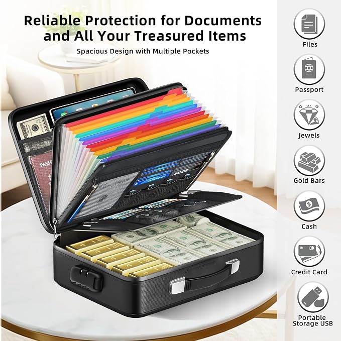 Deelhety Fireproof Document Box - Image 5
