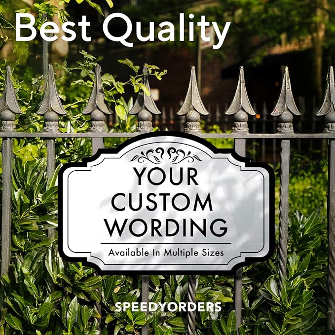 Custom Decorative Outdoor Metal Sign, Personalized Aluminum Driveway Sign - Image 7