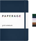PAPERAGE Graph Paper Journal Notebook, 160 Pages, Medium 5.6 in x 8 in by PAPERAGE