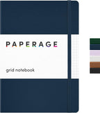 PAPERAGE Graph Paper Journal Notebook, 160 Pages, Medium 5.6 in x 8 in by PAPERAGE