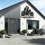 Custom Motorcycle Couple Metal Signs Personalized Biker Couple Name Sign Custom - Image 5