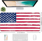 American Flag XXL Extended Mouse Pad, Laptop Pad, Waterproof, Non Slip - Image 2