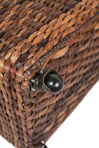 BIRDROCK HOME Seagrass Rolling File Cabinet - Image 9
