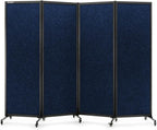 Upgrade Version Room Partition and Divider, Freestanding Rolling Dividers by StrongBird