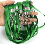 Green Lanyards 100 Pcs Lanyard for Id Badges Flat Lanyard - Image 5